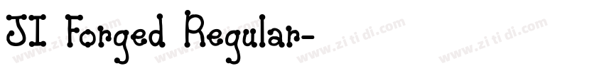 JI Forged Regular字体转换